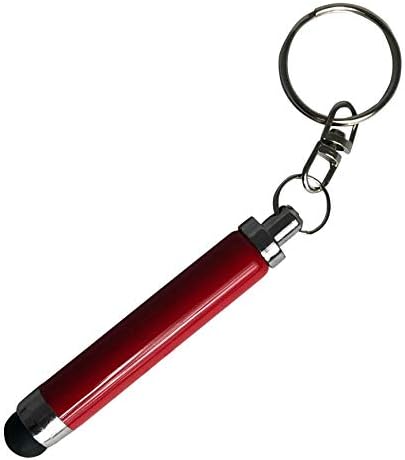 Ge Carescape One Stylus Pen, Boxwave® [Stylus Cabecitive Bullet] Mini Stylus עט עם לולאת Keyring עבור Ge Carescape One - Ruby